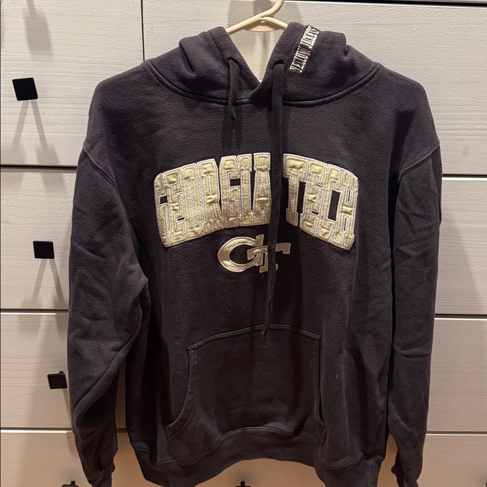 Georgia Tech Yellowjackets hoodie sweatshirt navy size Large
